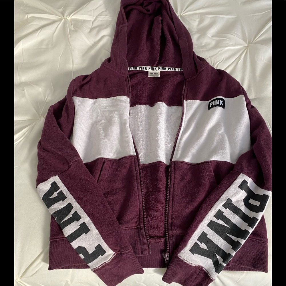 PINK zip up hoodie